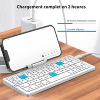 Clavier sans fil pliable pour téléphone