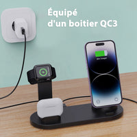 Chargeur à induction 5-en-1 : Recharge Sans Fil Ultra-Rapide